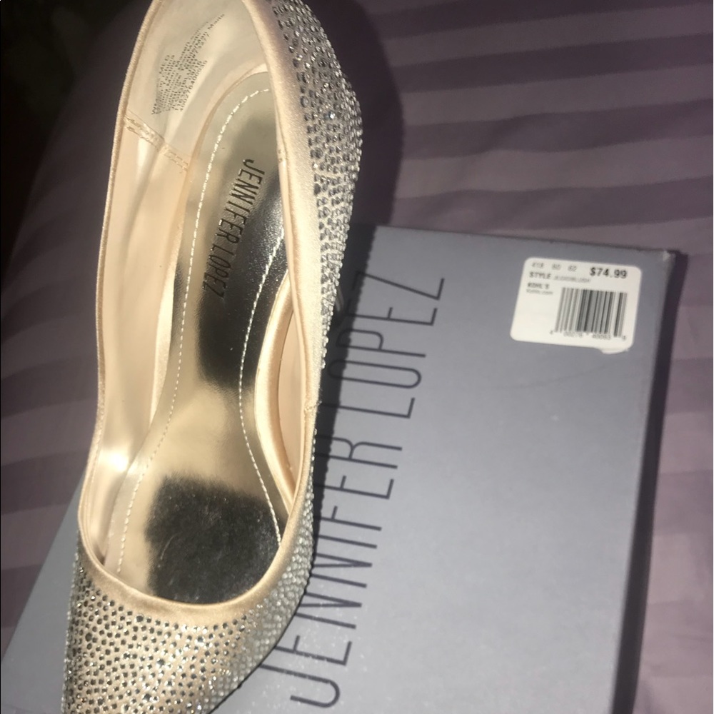 Gold shoes